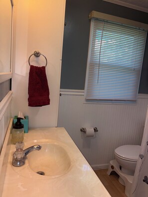 Towels, soap, toilet paper