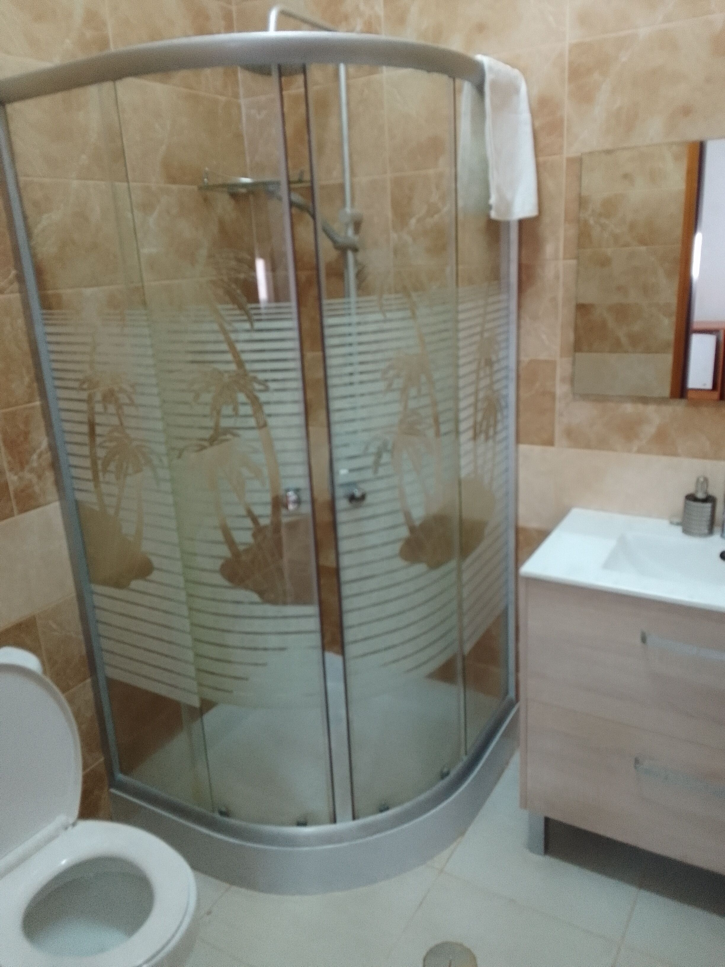 Comfort Twin Room, Balcony, Garden View | Bathroom | Shower, hair dryer, towels, soap