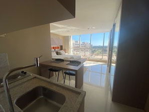 Blackout drapes, iron/ironing board, WiFi (free)