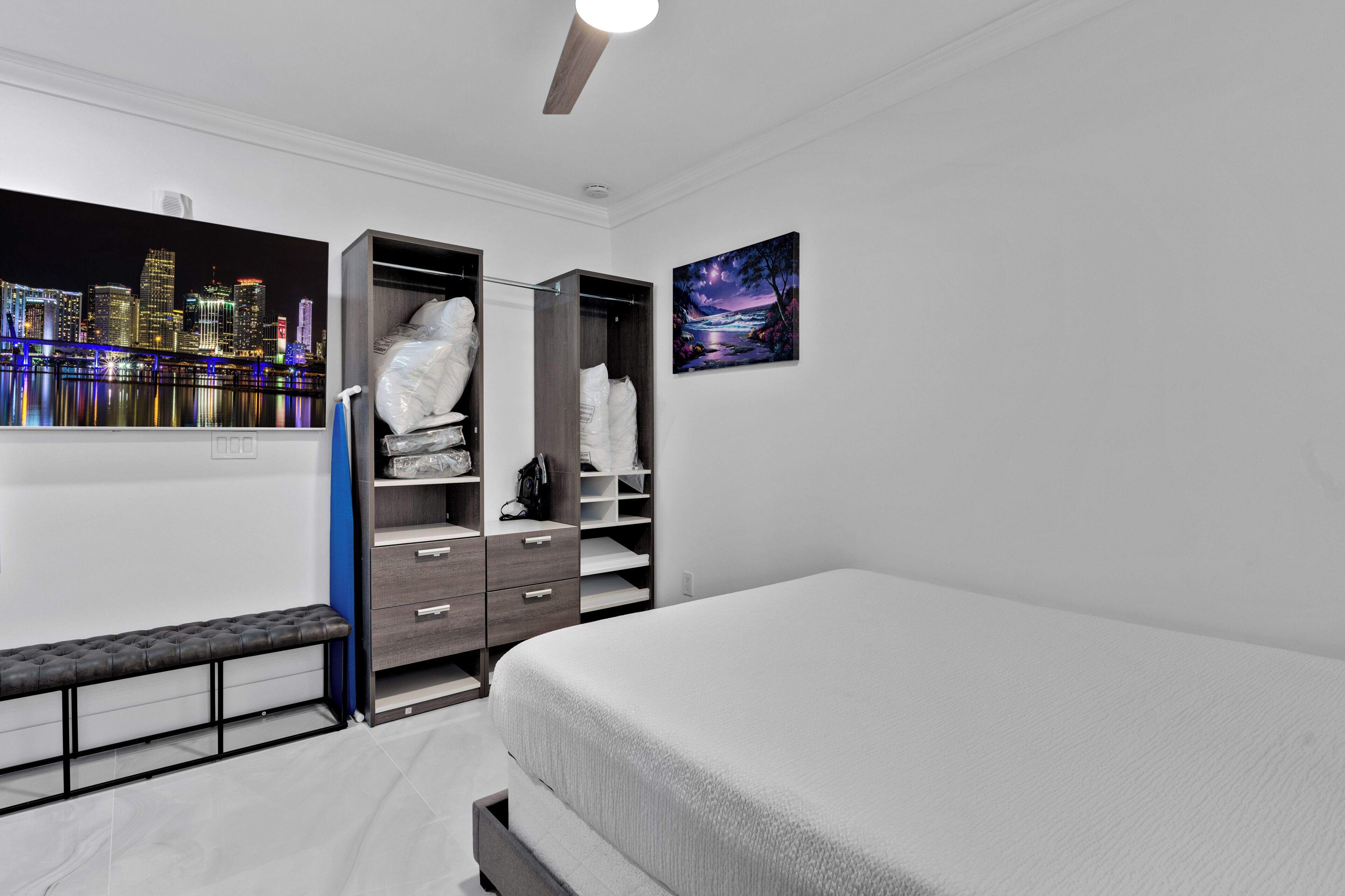 1 bedroom, iron/ironing board, Internet, bed sheets