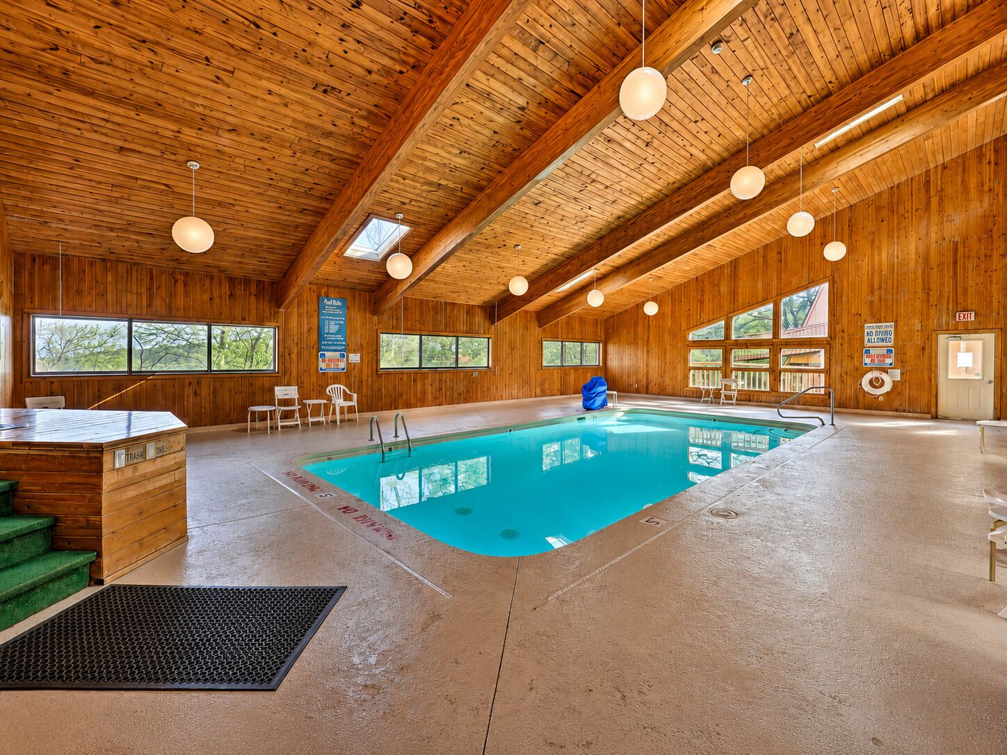 A heated pool