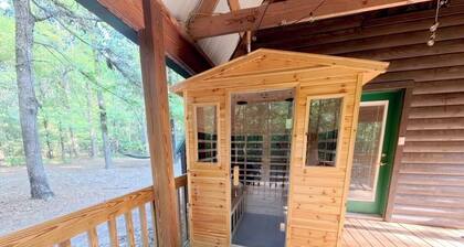 Secluded A-Frame Cabin w/ Sauna+Pool Table+ Fire Pit on Petit Jean Mountain