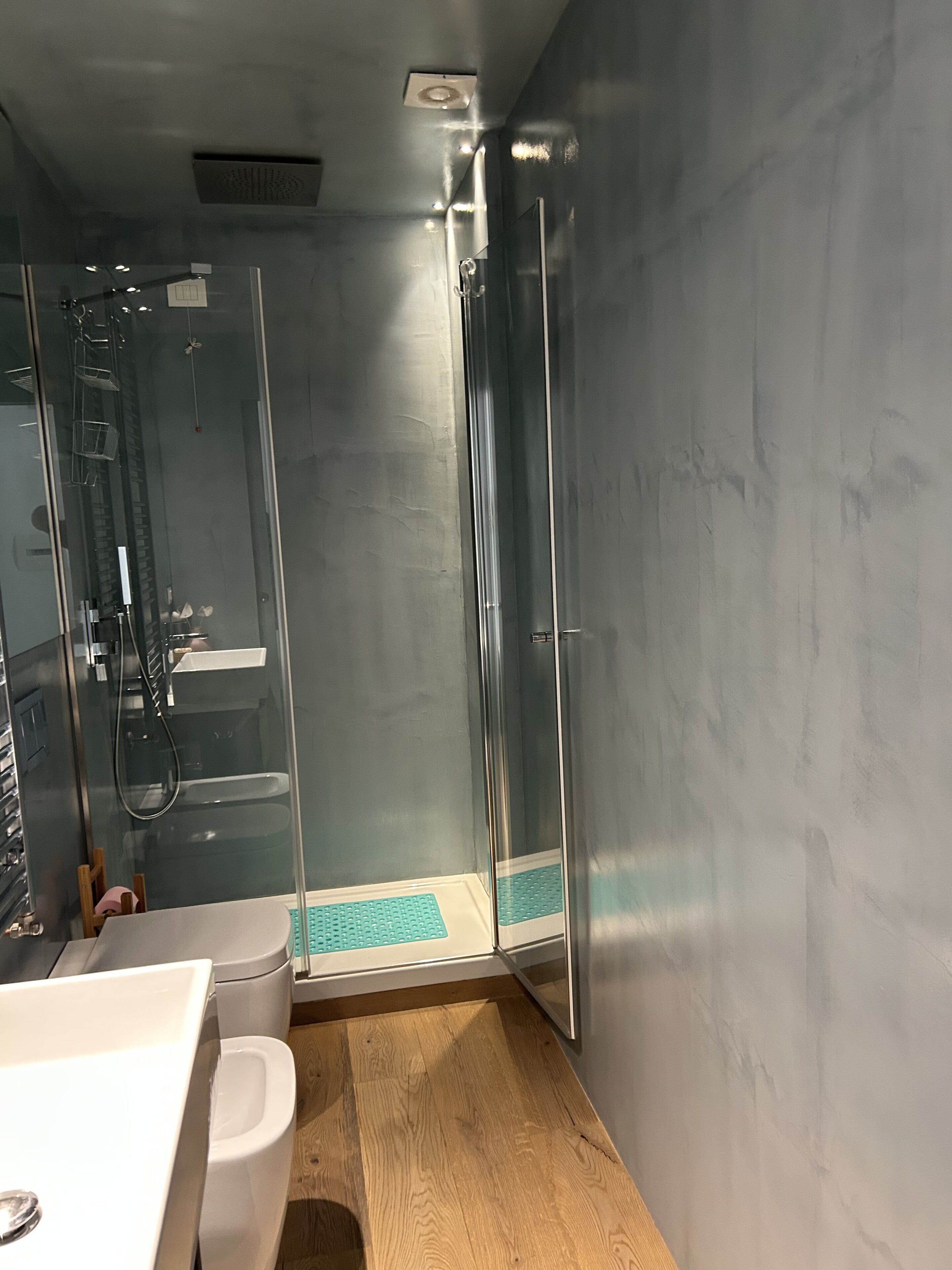 Dusche, Haartrockner, Bidet, Handtücher