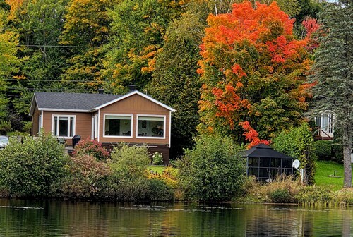 Lakefront Private Lake acces 40m National parc : Chalet du petit Castor