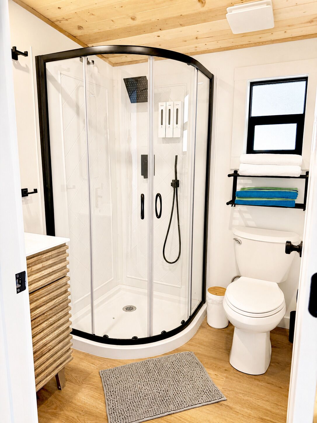 Hair dryer, towels