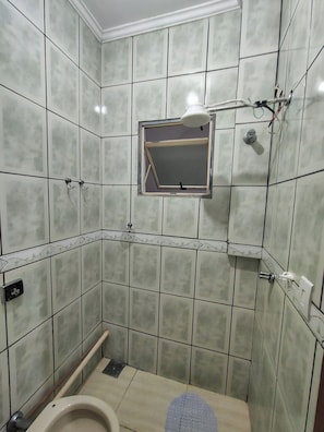 Shower, toilet paper