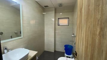 Soap, shampoo, toilet paper