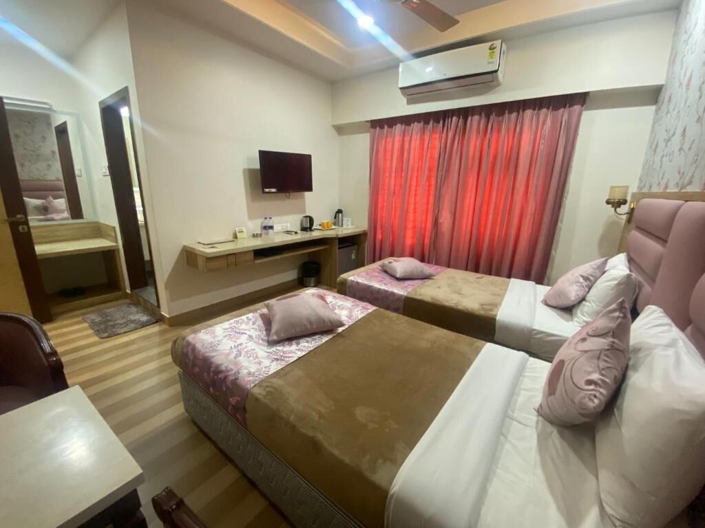 Quarto casal ou duplo superior, vista para a cidade | Wi-Fi de cortesia