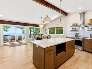 Private kitchen - Drift + Dune | Indoor Pool on Lake Michigan (Two Rivers)
