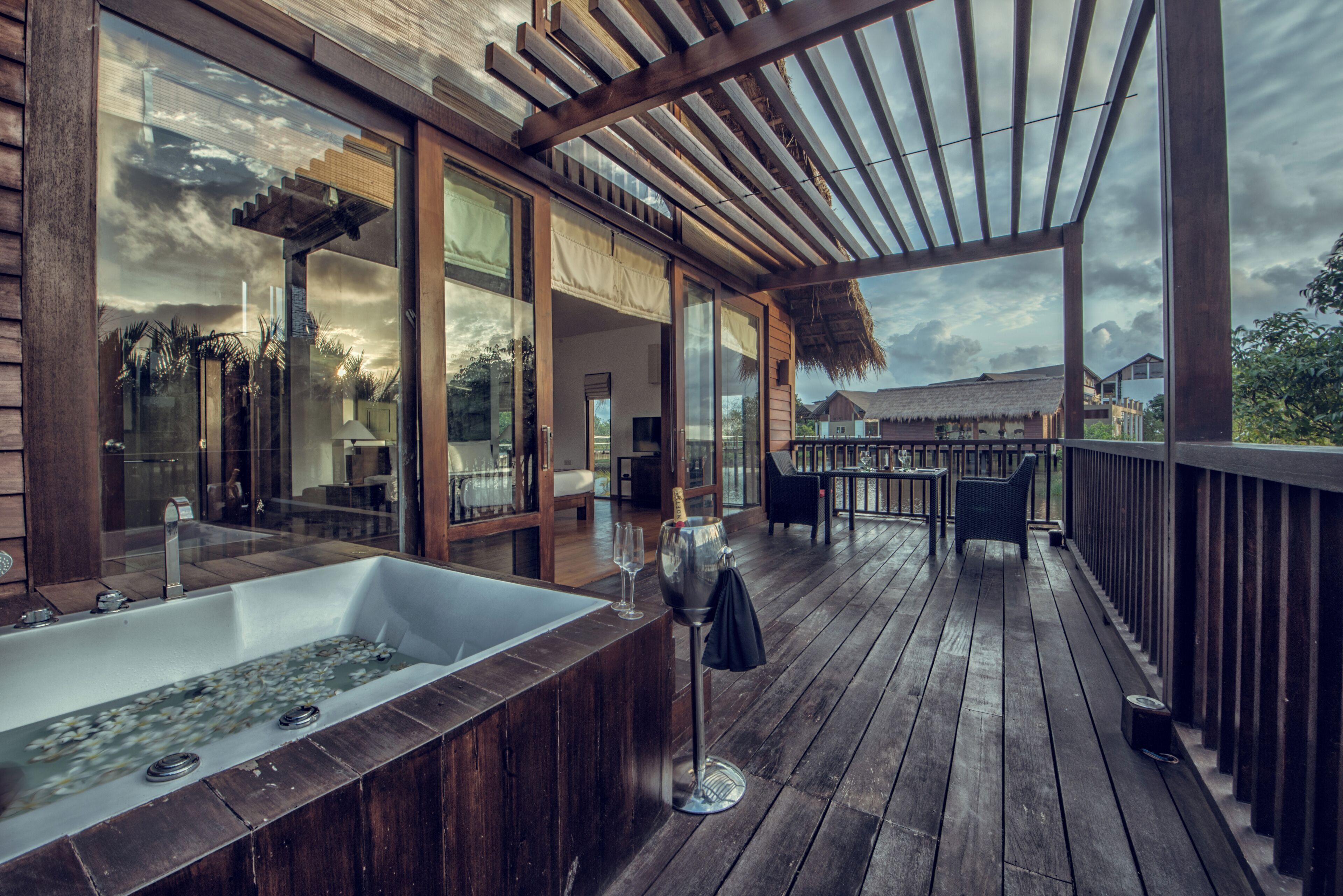 Bungalow, Balcony, Lagoon View | Terrace/patio