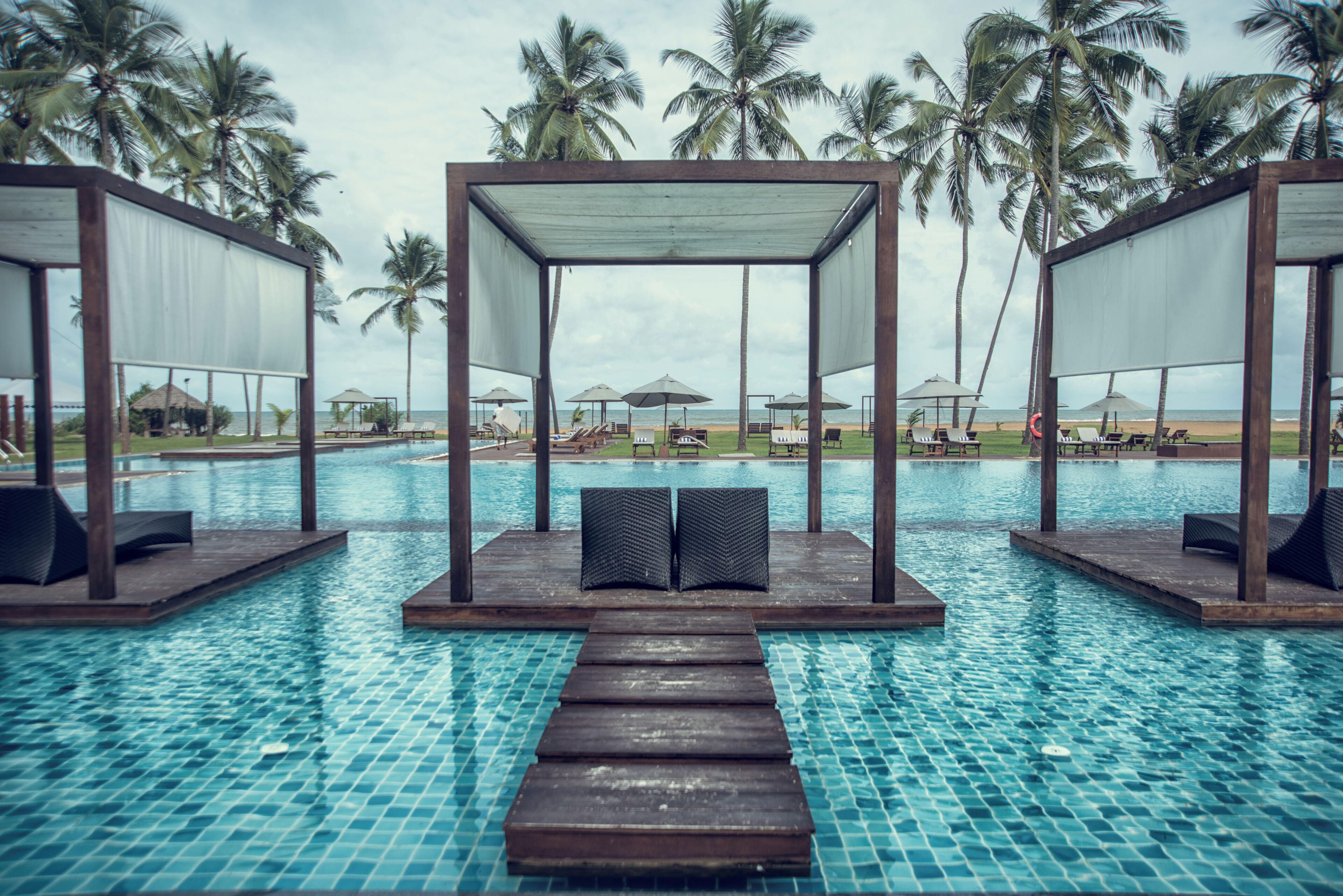 Outdoor pool, open 8:00 AM to 8:00 PM, pool umbrellas, sun loungers