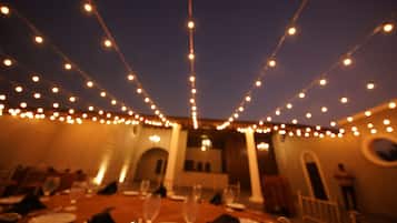 Espace banquet en plein air