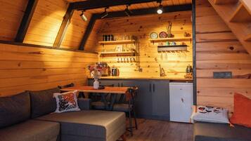 Bungalow, Küche, Meerblick | Innenbereich