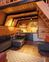 Bungalow, cocina, vistas al mar | Interior