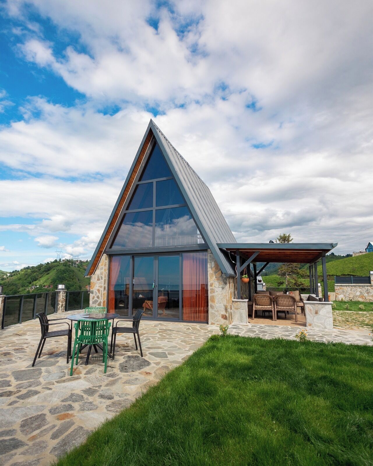 Bungalow, Küche, Meerblick | Speisen im Freien