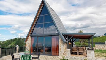 Bungalow, Küche, Meerblick | Speisen im Freien