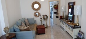Living area - Peaceful and cozy 1-bedroom apartment with AC in charming Nessebar (Nessebur)