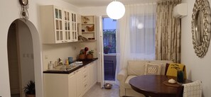 Interior - Peaceful and cozy 1-bedroom apartment with AC in charming Nessebar (Nessebur)