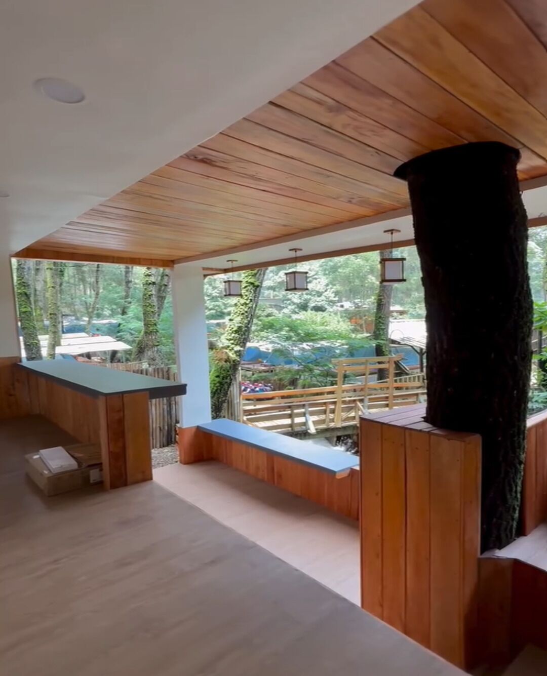 Comfort huisje, uitzicht op heuvels | Interieur