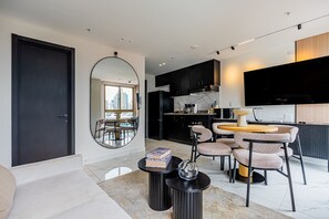 Unclassified image, 3 of 36, button - w Upscale 1BR w AC in Vibrant Obarrio (Panama City)