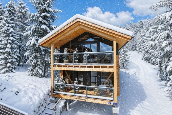 Neige, L'Hiver, Chalet, Gelé, Pente, Cabane En Rondins, Mélèze, Station De Montagne, Cabane, Lumber