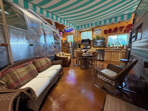 Interior - Charming Boatbarn Glamping Modern Amenities (Pine Haven)