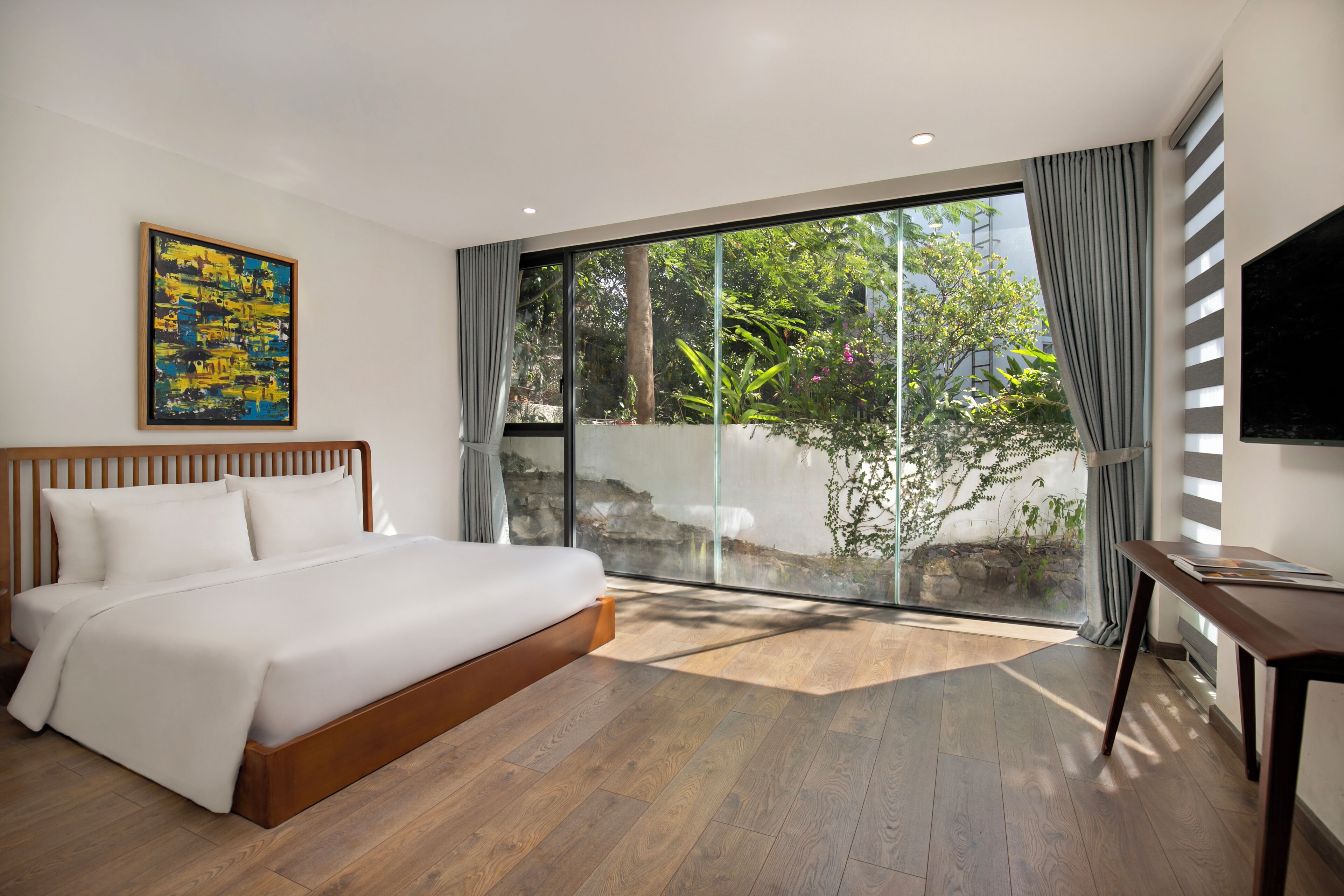 Villa, Strandblick | Zimmersafe, Verdunkelungsvorhänge, schallisolierte Zimmer