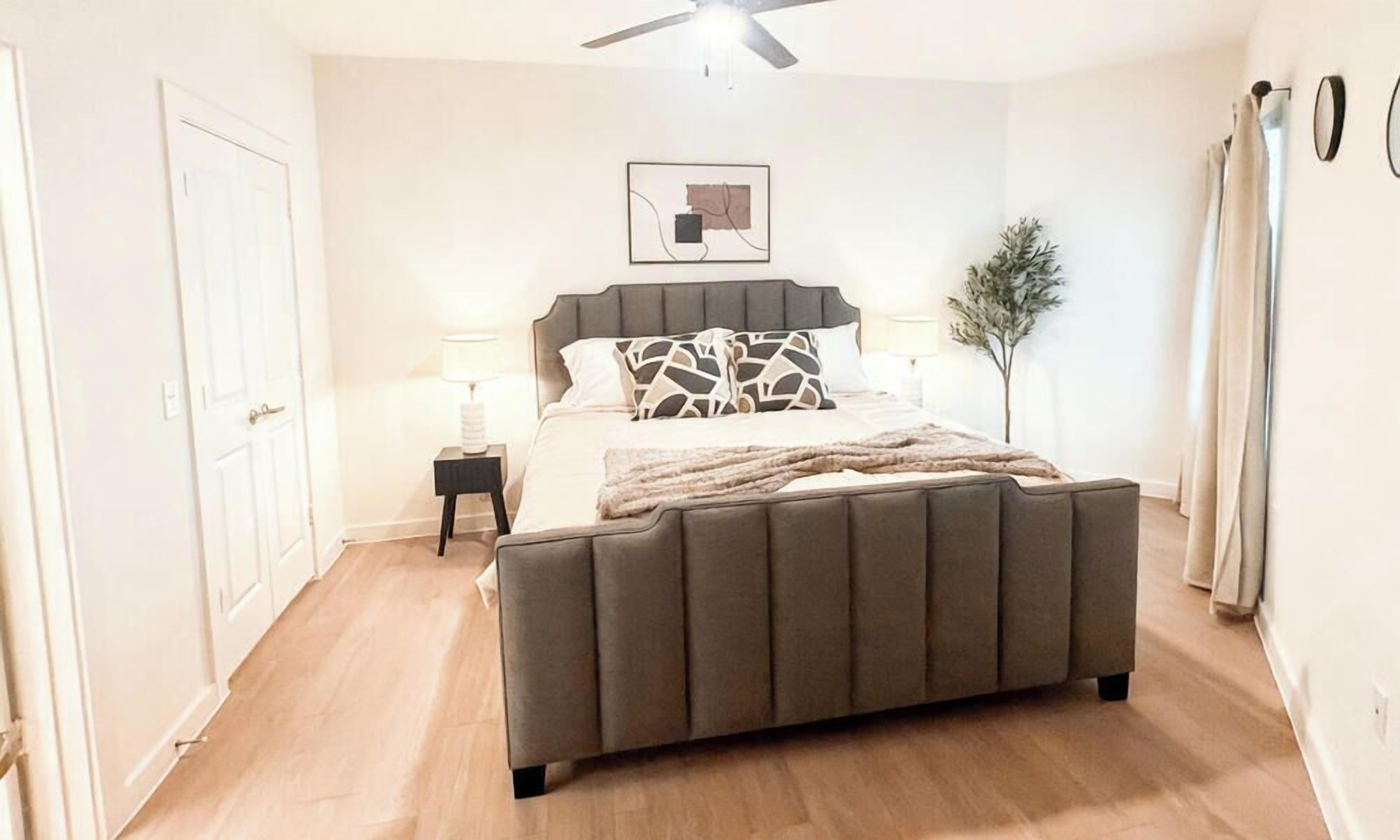 2 bedrooms, desk, iron/ironing board, free WiFi
