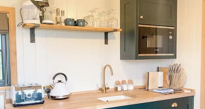 Luxury Shepherd Hut situated on a private 30 acre estate in the heart of Rutland