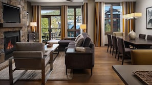Living area - Hyatt Vacation Club, Northstar Lodge - ski-in/ski-out access (Truckee)