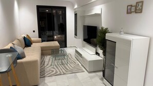 Living area - Maarif Palmiers Apartment (Casablanca)