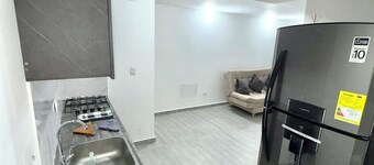 New, modern apartment with parking in a gated community.