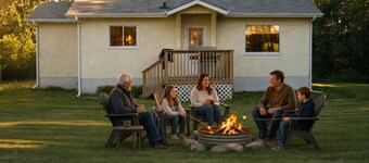 Private 3.5-Acre Athabasca Farmhouse Stay | Family Campfires, ATVs & Snowmobiles