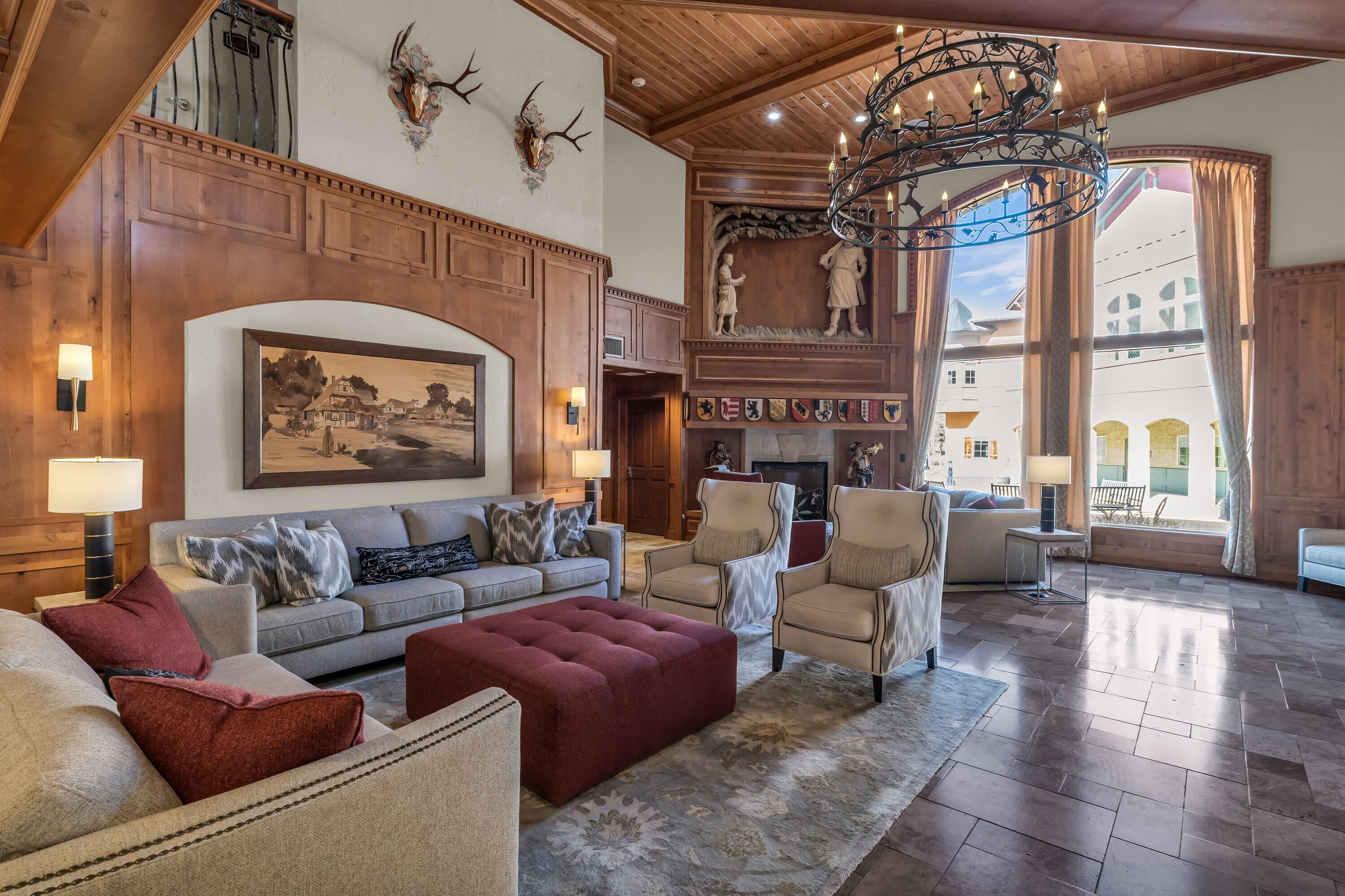 TV, fireplace, offices