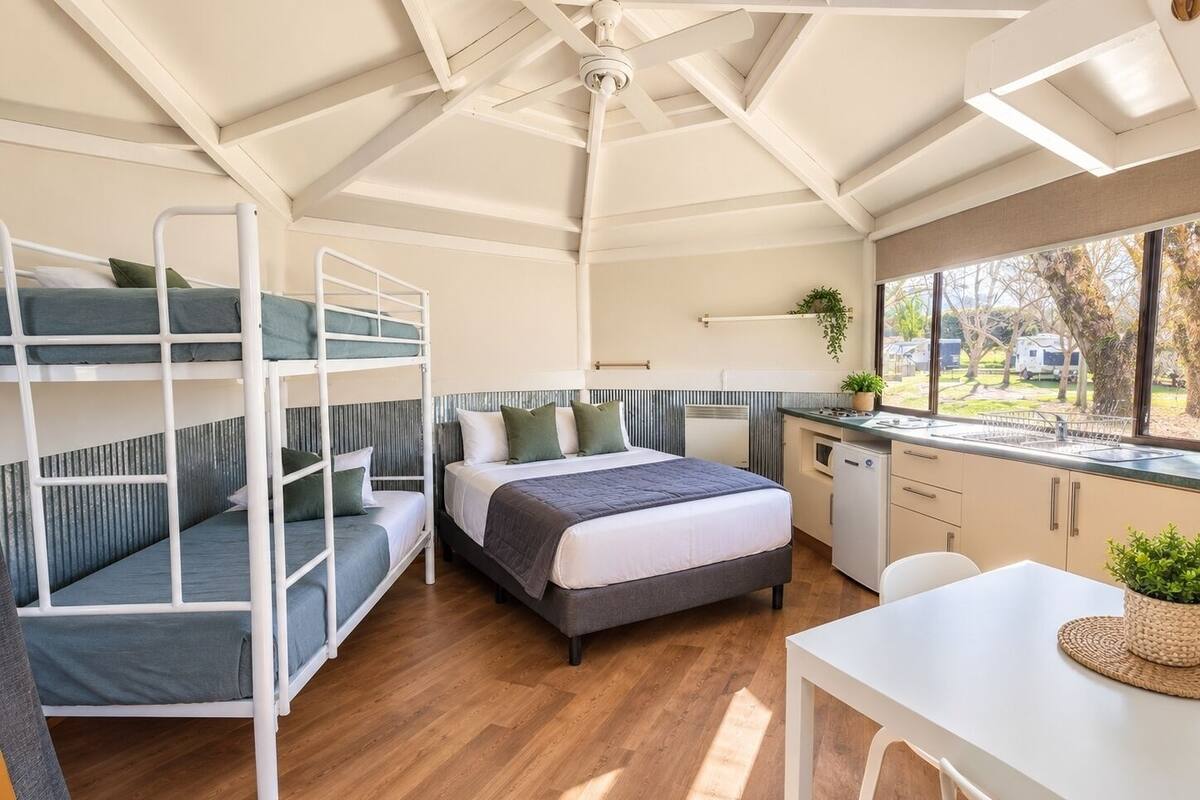 Standard-Bungalow (Yurt Standard) | Bügeleisen/Bügelbrett, kostenloses WLAN