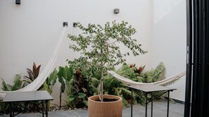 Terrace/patio - Modern house with a private garden and double-height ceiling in Comala (Comala)