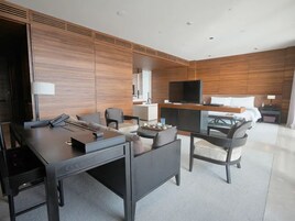 Minibar, in-room safe, blackout curtains, free cots/infant beds