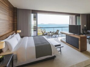 Suite Executive, 1 letto king, vista mare | Una cassaforte in camera, tende oscuranti, Wi-Fi gratuito