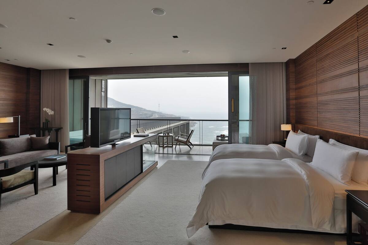 Suite Executive, 2 letti singoli, vista mare | Una cassaforte in camera, tende oscuranti, Wi-Fi gratuito