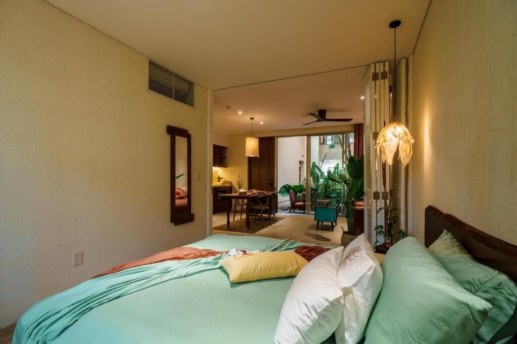 Apartment, 1 Schlafzimmer, Gartenblick | Hochwertige Bettwaren, Verdunkelungsvorhänge, schallisolierte Zimmer