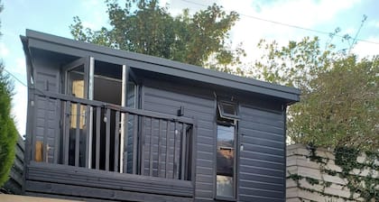 Modern Brand new Open Plan Cabin Sleeps 3 With Parking and Patio