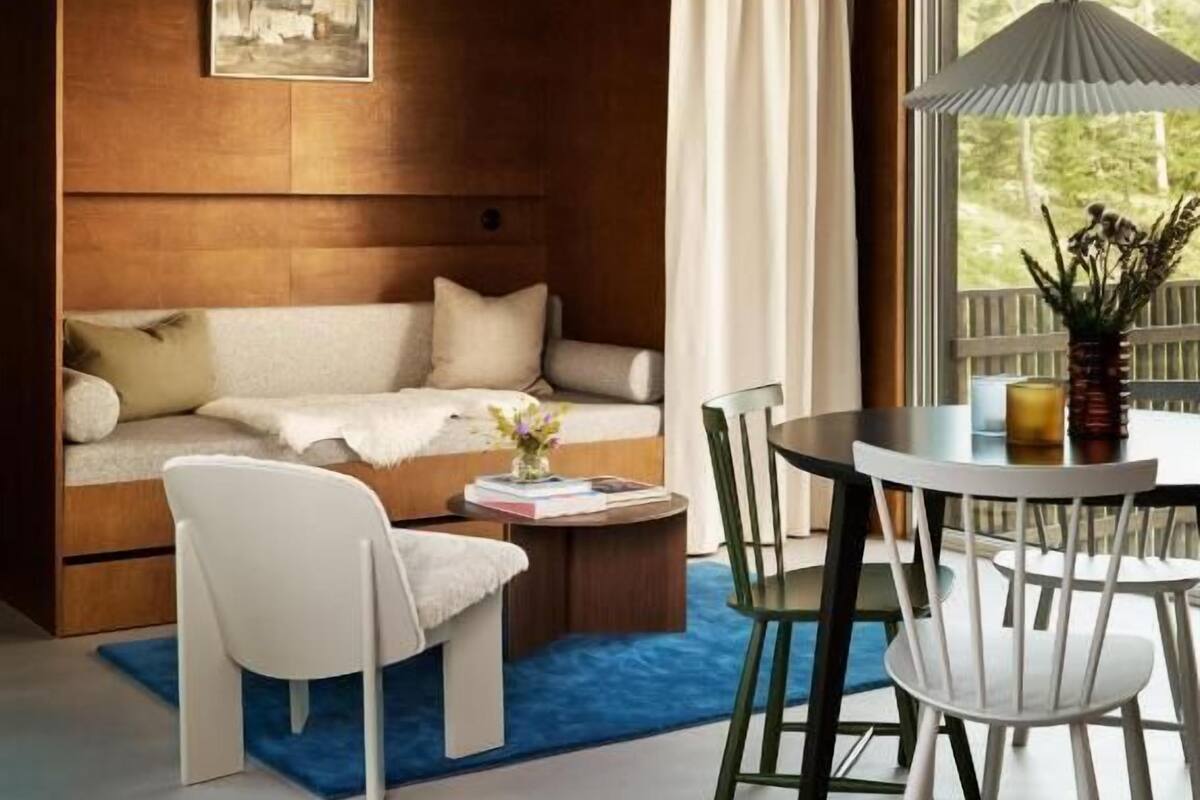 Ferienhaus, Balkon | Wohnbereich