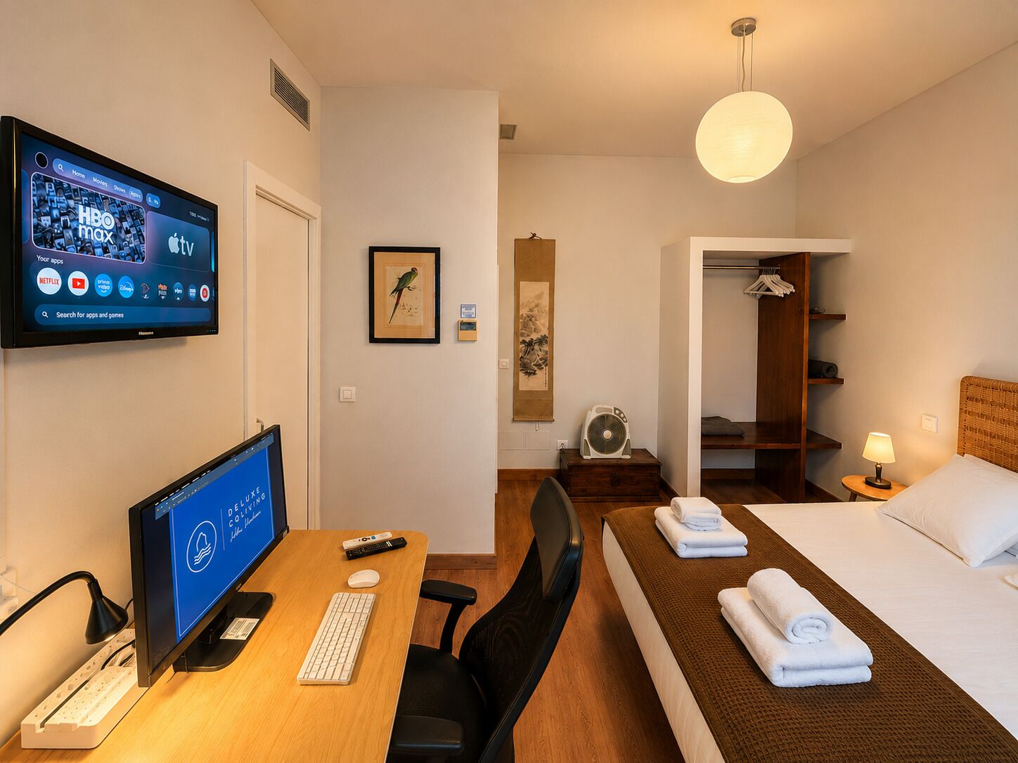 Kamar Double Deluks, pemandangan kota | Meja kerja, ruang kerja ramah laptop, dan Wi-Fi gratis