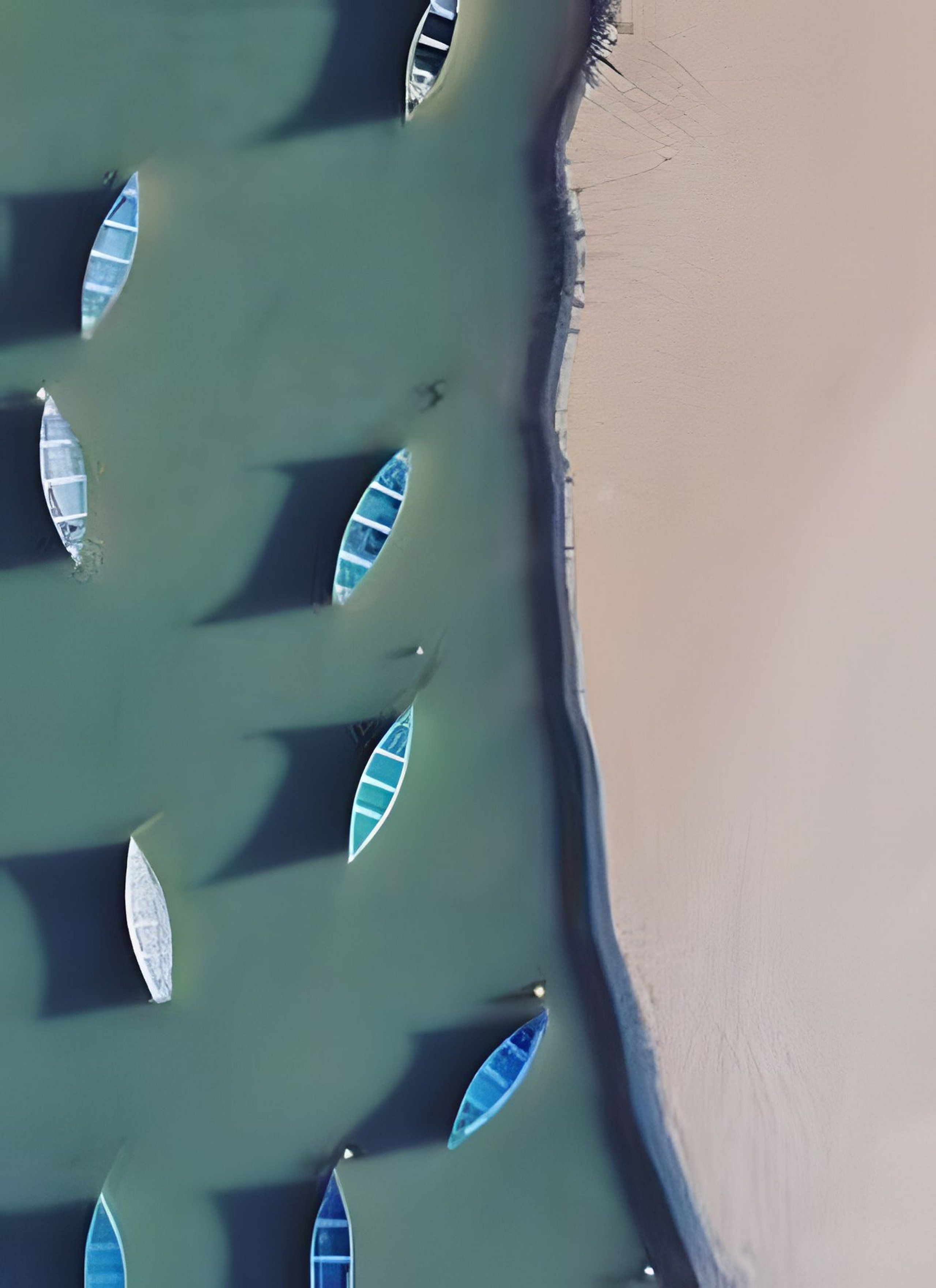 Una playa con varios barcos anclados en aguas poco profundas.