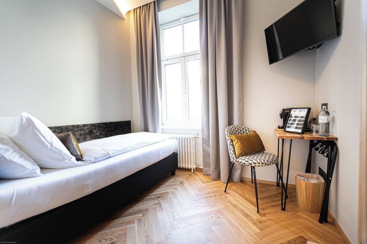 Habitación individual clásica, para no fumadores, aire acondicionado | Escritorio, insonorización y wifi gratis 
