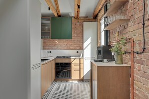 Deluxe-Apartment, Nichtraucher, eigenes Bad | Eigene Küche
