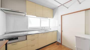 Apartment | Private kitchen | Fridge, microwave, stovetop, rice cooker