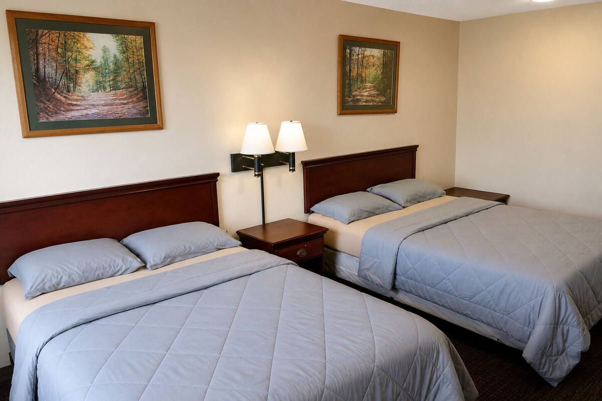 Habitación doble clásica, 2 camas Queen size, para no fumadores, cocineta | Wifi gratis 