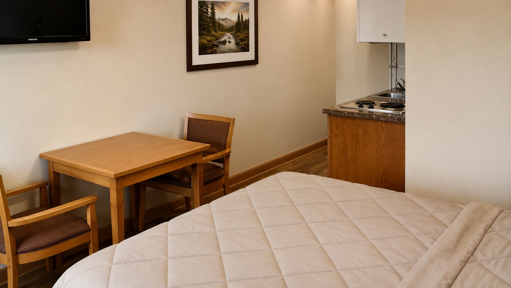 Kamar Single Deluks, 1 Tempat Tidur Queen, Bebas Asap Rokok, dapur kecil | Wi-Fi gratis
