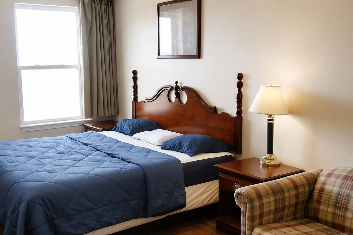 Habitación individual Deluxe, 1 cama King size, para no fumadores, cocineta | Wifi gratis 